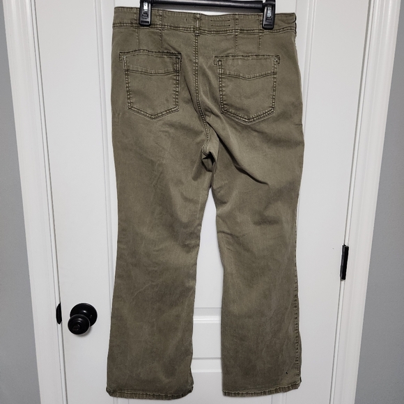 Pilcro The Demuline Boot Pants Green Size 31 - Picture 4 of 7